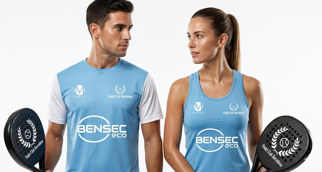 Camisetas oficiales del Welcome Pack — Padel Club Barcelona x Maresme